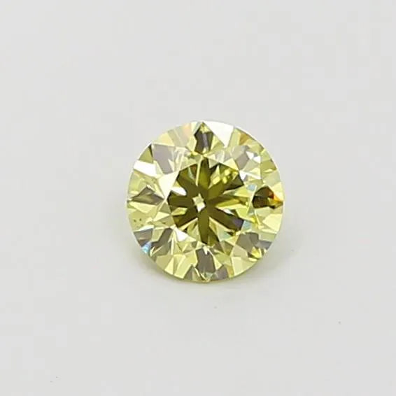 0.29ct Round Lab Grown Diamond (Colour Fancy Yellow, Clarity VS2, Cut F, IGI Certified)
