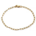 14k Gold Filled 1mm Tiny Paperclip Bracelet