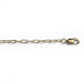 14k Gold Filled 1mm Tiny Paperclip Chain