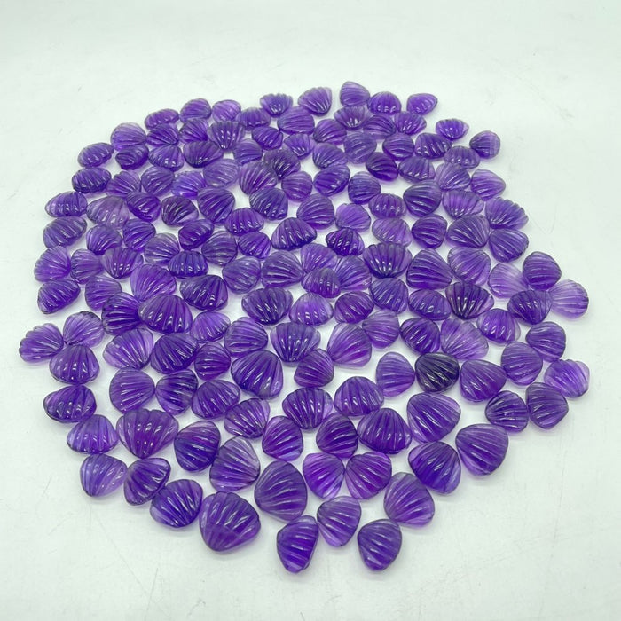 152 Pieces Mini Amethyst Shell Carving For DIY -Wholesale Crystals