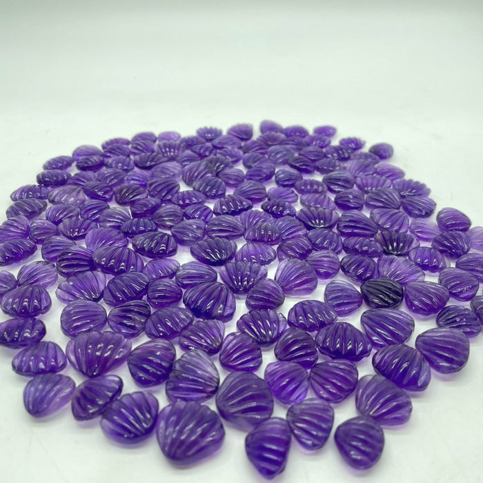 152 Pieces Mini Amethyst Shell Carving For DIY -Wholesale Crystals