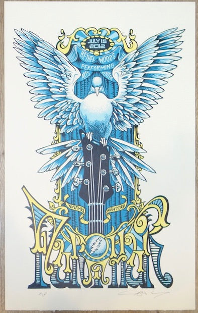2012 Furthur - Bethel Linocut Concert Poster by AJ Masthay