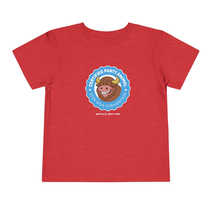 2026 Buffalo Convention Toddler Short Sleeve Tee- Party Animal