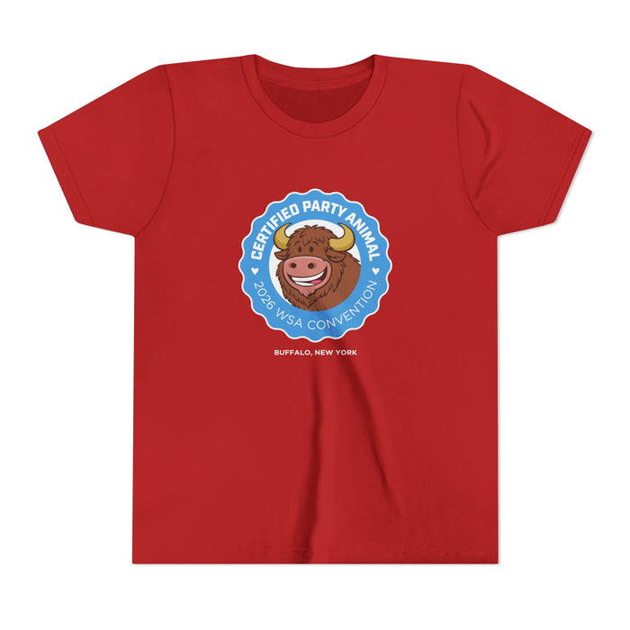 2026 Buffalo Convention Youth Short Sleeve-Party Animal