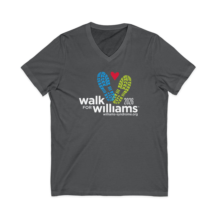 2026 Walk for Williams Unisex V-Neck Tee