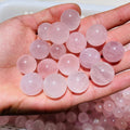 468 Pieces Mini Madagascar Pink Rose Quartz Spheres -Wholesale Crystals