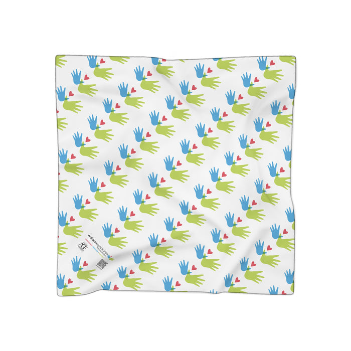 AGF - WSA Colorful Heart and Hands Poly Scarf