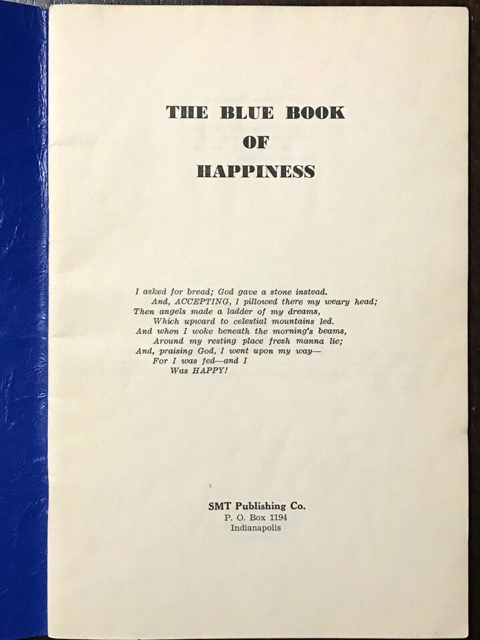 ALCOHOLICS ANONYMOUS AA - Pfau / John Doe - 1st Ed, 1951 BLUE BOOK OF HAPPINESS
