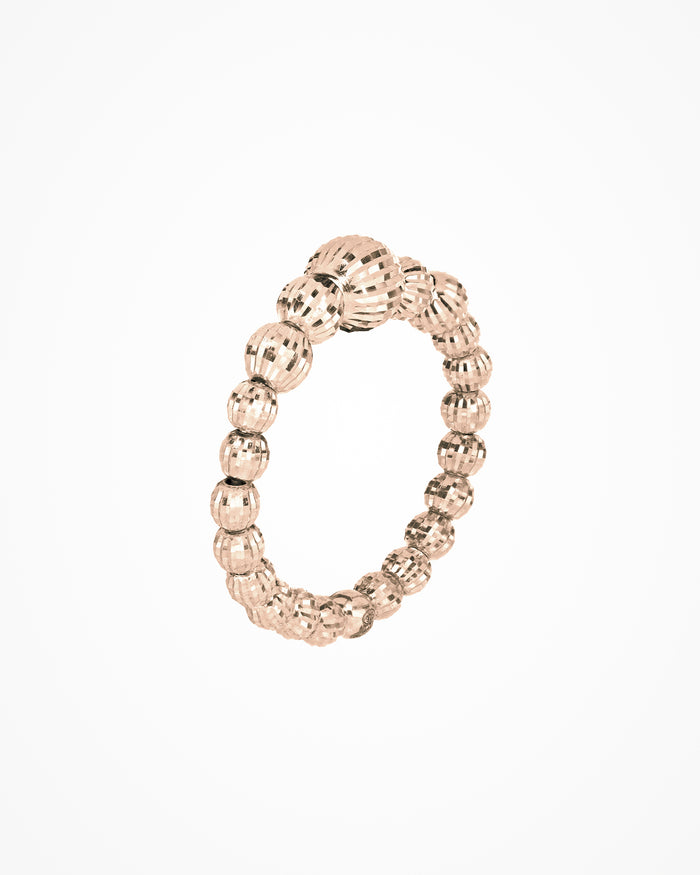 Anello Crystal Gala in argento placcato oro rosa
