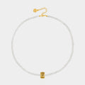 Ariann Charm Tiny Pearl Necklace