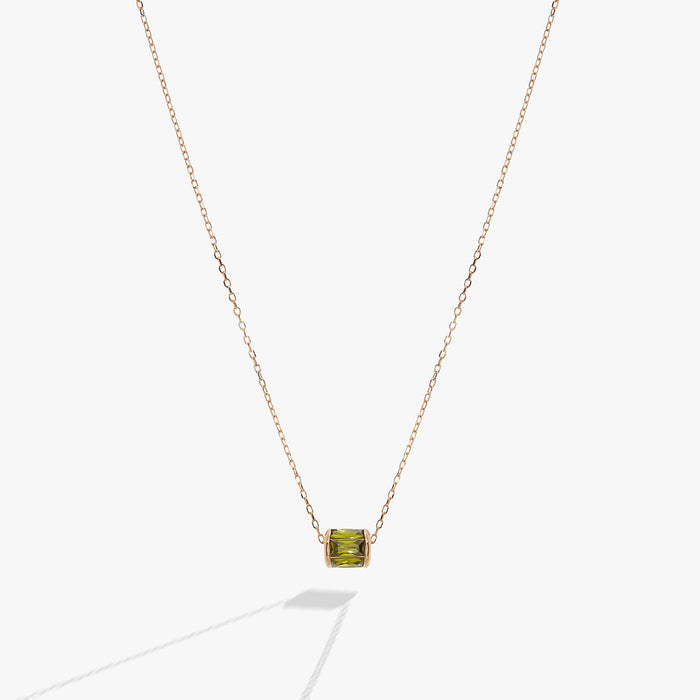 August Birthstone Precious Pendant Necklace