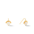 Baby Moon Pearl Earring ~ Gold