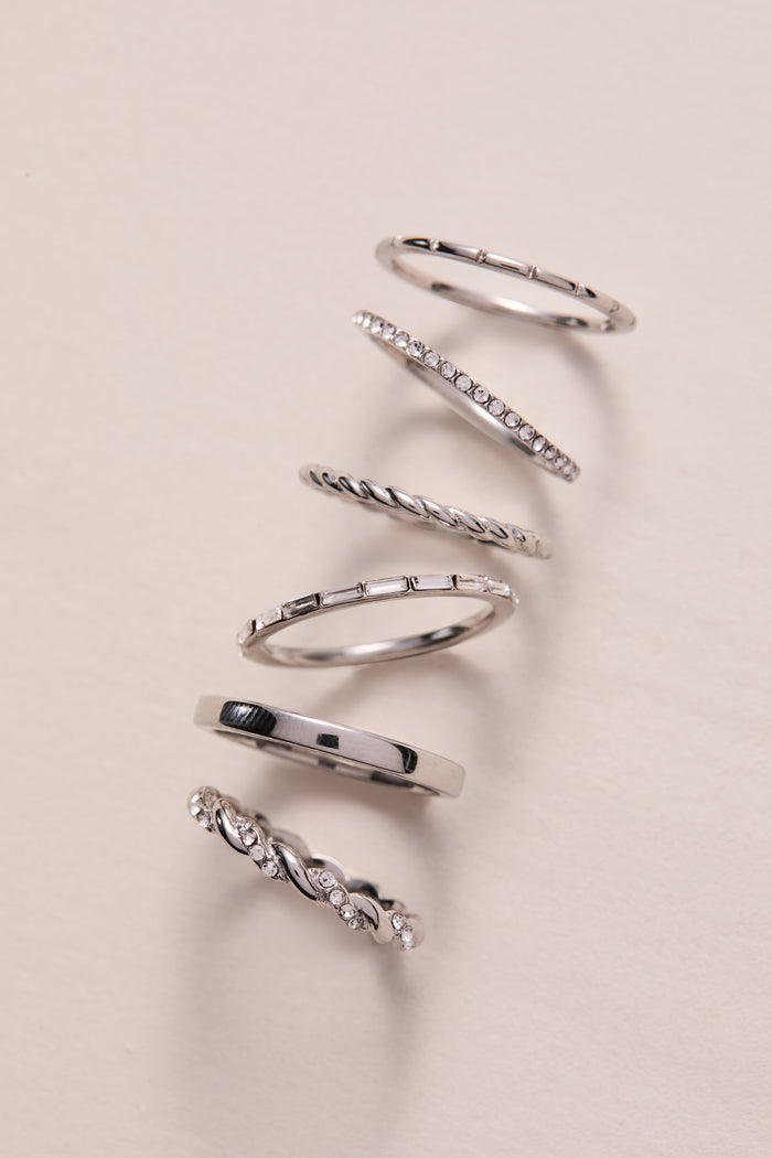Baguette Stacking Ring Set of 3
