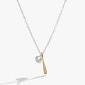 Ballgame Duo Charm Pendant Necklace