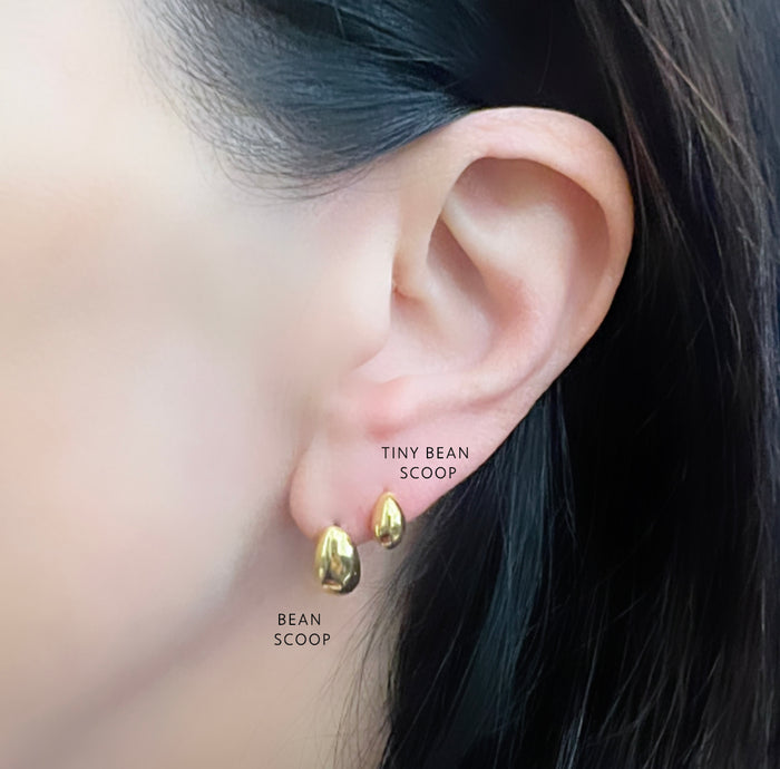 Bean Scoop Earring