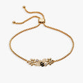 Bee & Daisy Cluster Bolo Bracelet