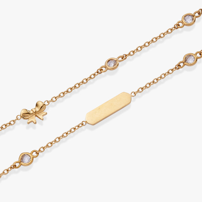 Bow Chain Double Strand Bracelet