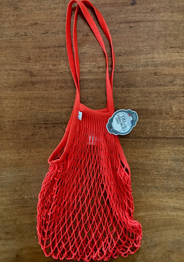 Bright Red French Market Tote