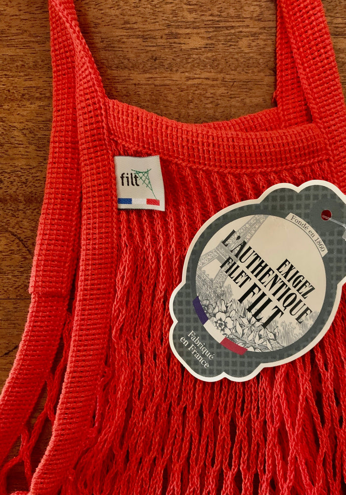Bright Red French Market Tote