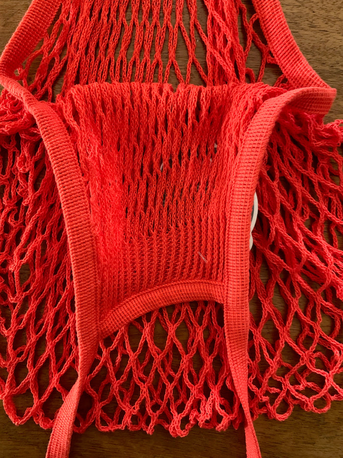Bright Red French Market Tote
