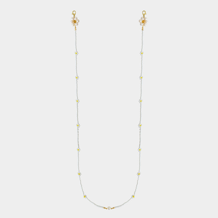 Brisa Fleur Mask Chain/White