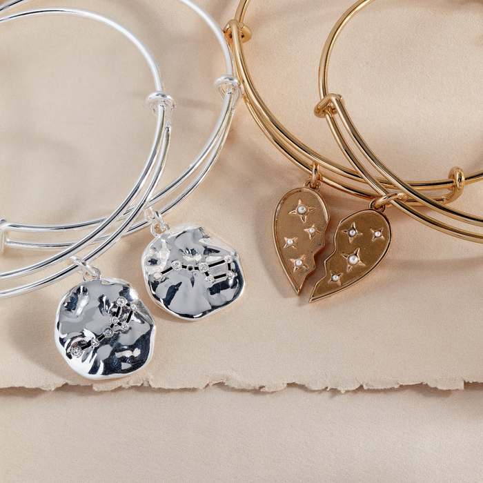 Broken Heart BFF Bangle Set of 2