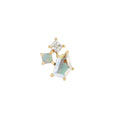 Buddha Jewelry Lyra Mercury Mist Topaz + Opal + CZ - Threadless End