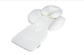 White baby head and body support for bumbleride organic cotton infant inserts