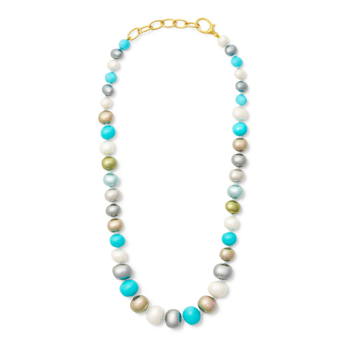 Calypso Pebble Pearl Statement Necklace