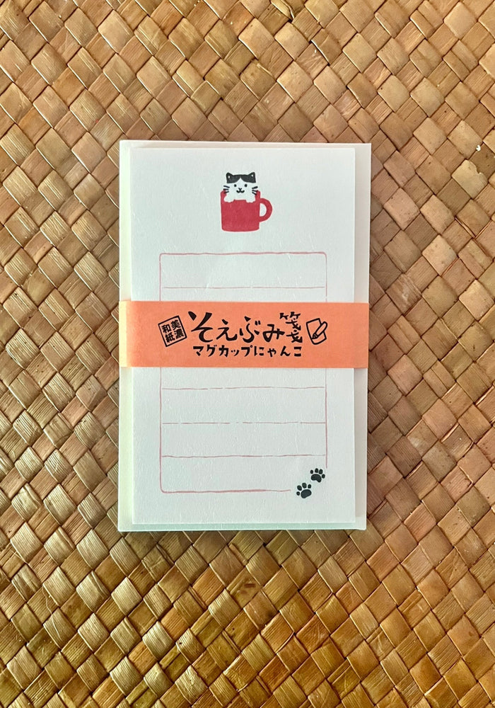 Cat in a Mug Mini Letter Set