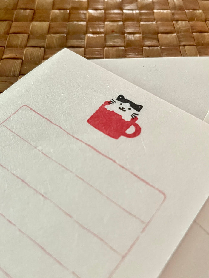 Cat in a Mug Mini Letter Set