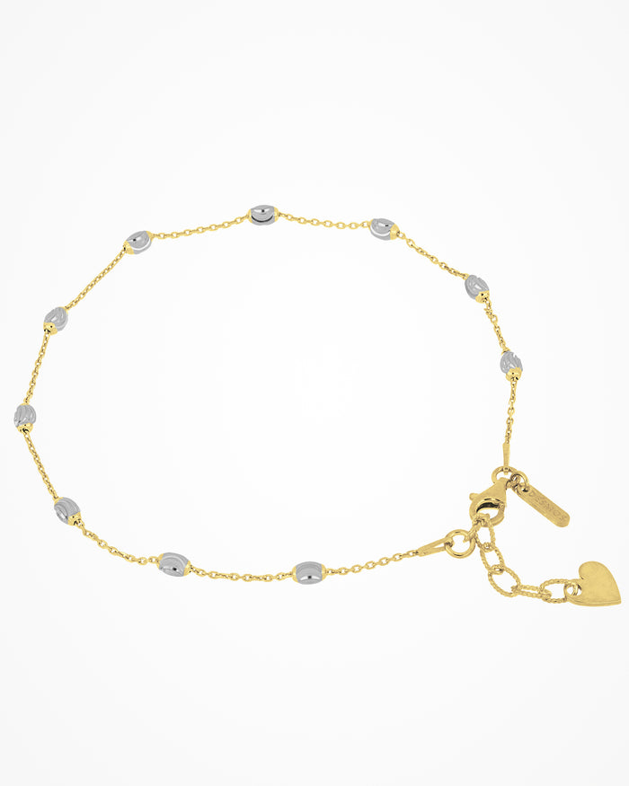 Cavigliera in argento Station Moon