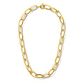 Chain Reaction Elongated Link Necklace