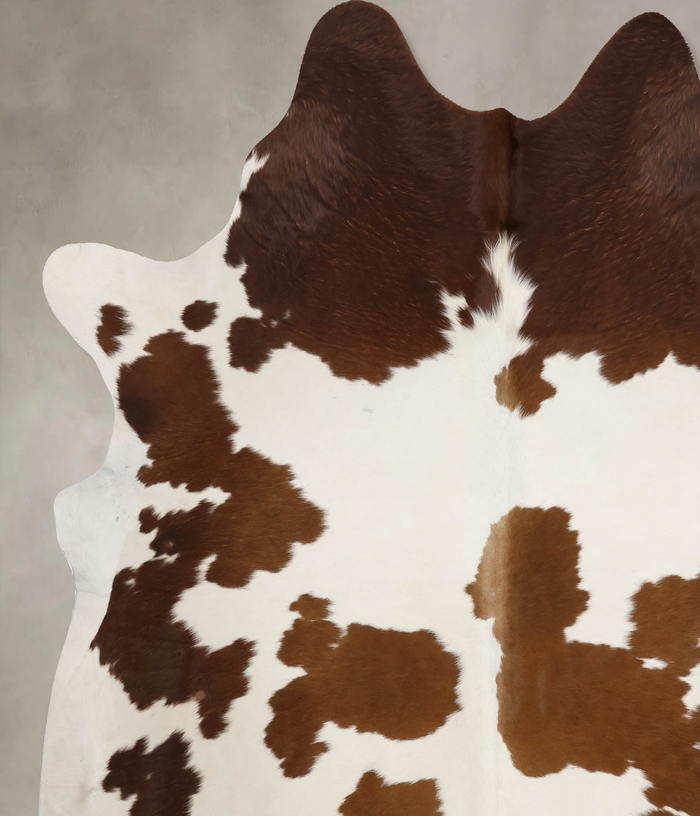 Chocolate and White Cowhide Rug #B9960
