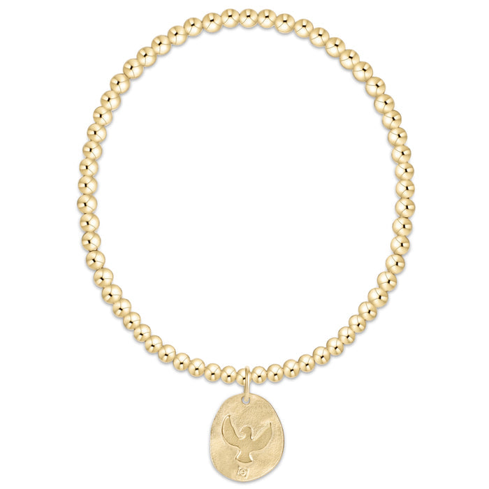 Classic Gold 3mm Bracelet - Inspire America Gold Disc
