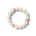 Classic White Pebble Pearl Stacking Bracelet