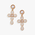 Coquette Christian Cross Drop Earrings