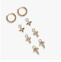 Coquette Christian Huggie Earring Set