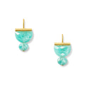Crescent Earrings in Amazonite