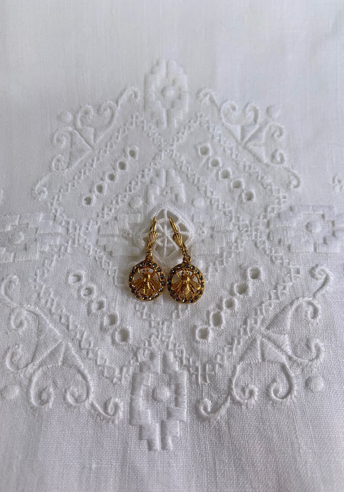 Crystal Bee Earring