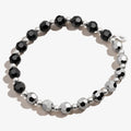 Crystal Stretch Bracelet, Smoke, Rafaelian Silver, Alex and Ani