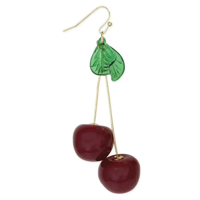 Dangling Cherry Earrings