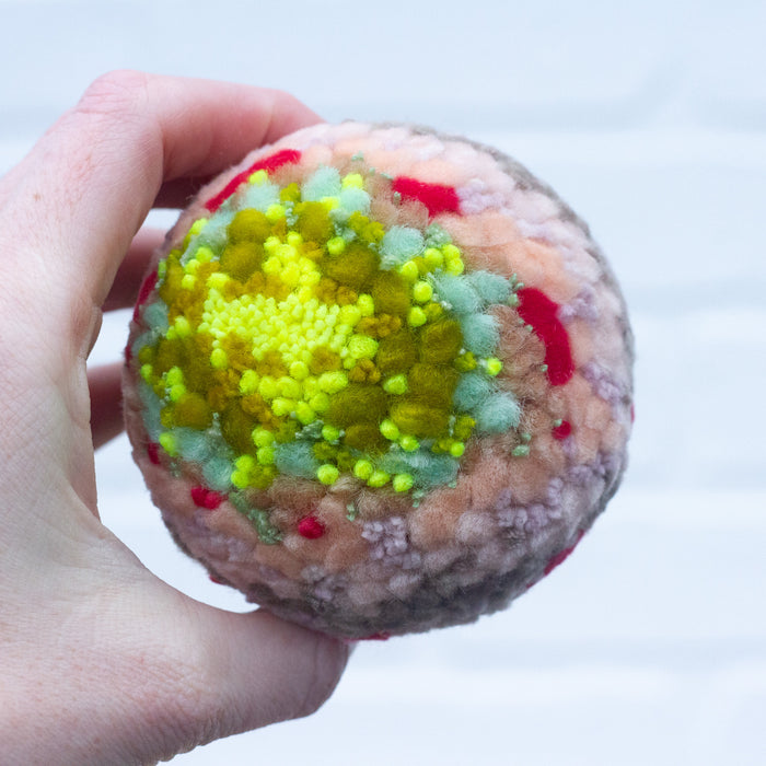 Double Decker Jell-O Tin Puff | Neon + Peach