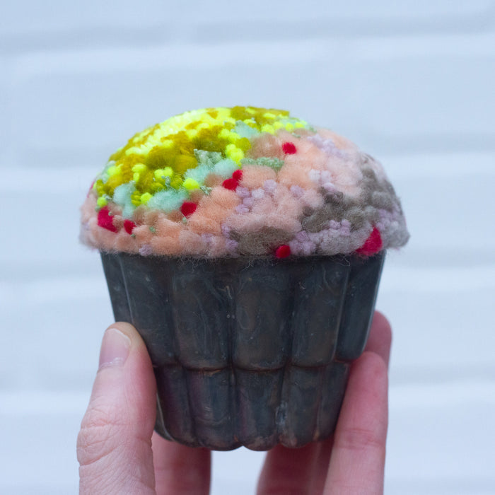 Double Decker Jell-O Tin Puff | Neon + Peach
