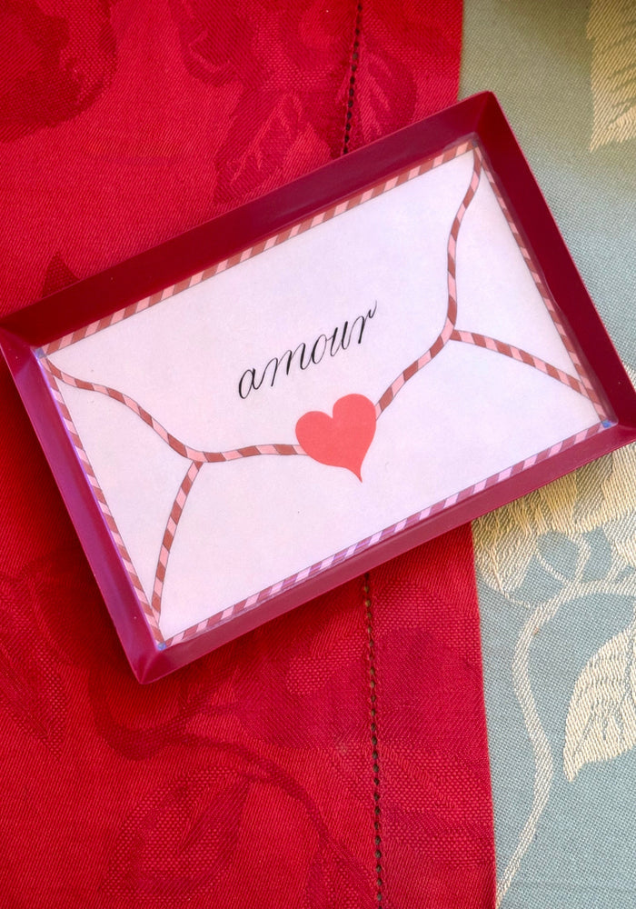 Enamel Amour Tray