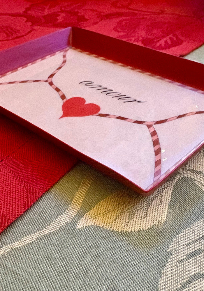 Enamel Amour Tray