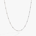 Enamel Black Dot Chain Necklace