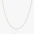 Enamel White Dot Chain Necklace