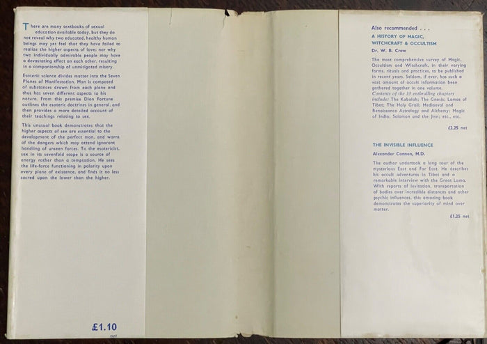 ESOTERIC PHILOSOPHY OF LOVE AND MARRIAGE - Fortune, 1970 - SOULMATES SPIRITS SEX