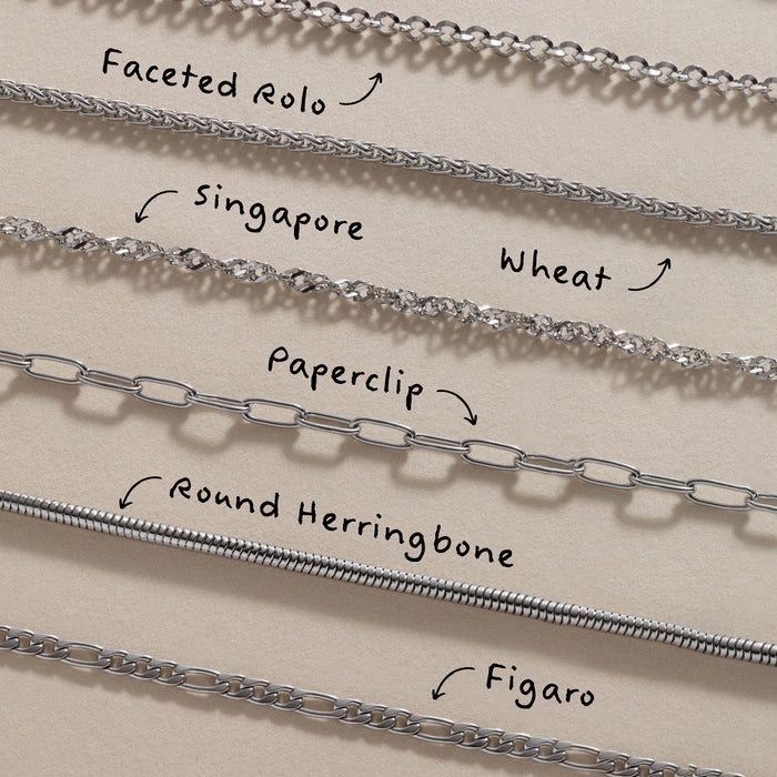 Faceted Rolo Charm & Layering Necklace